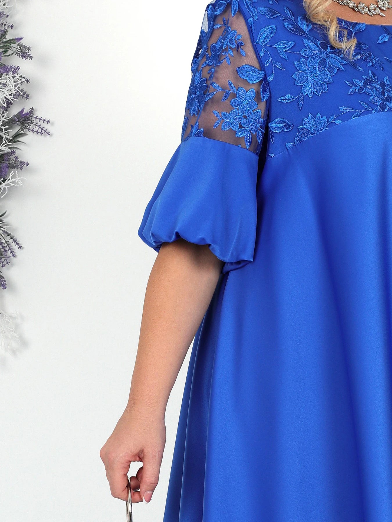 Plus Size Club Party Dress Women Summer Embroidery Elegant Luxury Mother Wedding Dress Loose Oversized Women Clothing