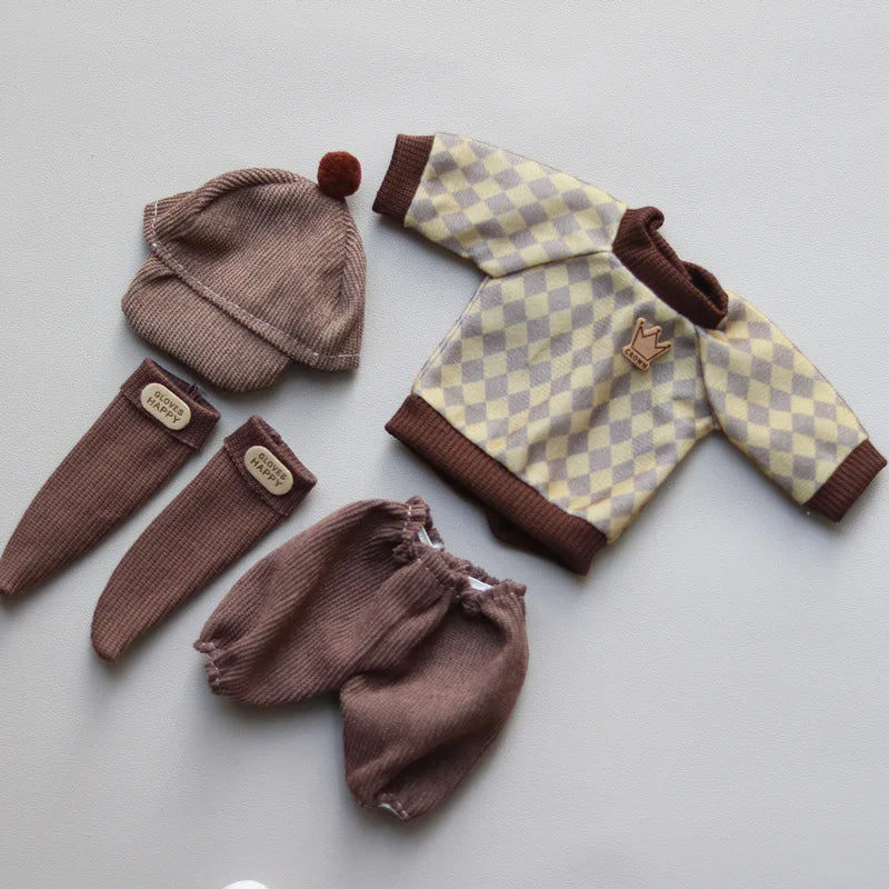 Cartoon Style Clothes Suit for 1/6 Bjd Doll Accesssories for 30cm Baby Doll Dress Up Toys for Children Type 21 Only Clothes