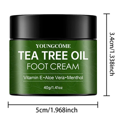 Tea Tree Foot Cream Heel Cracking Repair Products Exfoliation Dead Skin Removal Softening Moisturize Smooth Skin Care new 40g