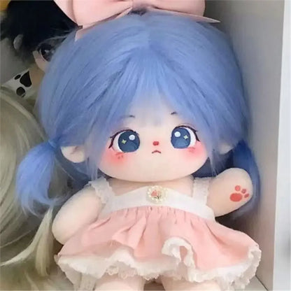 Pretty Dress Clothes for 20cm Cotton Doll, Kpop Plush Dolls Cute Outfit JK Dress Hoodie Casual Set Doll's Accessories 43