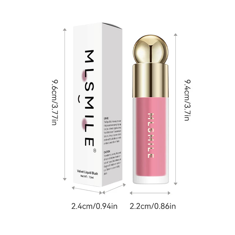 New Liquid Cheek Blush Facial Nourishing Blusher Gel Cream Multi-purpose For Eyes Lips Makeup Blush Stick Cosmetics With Sponge