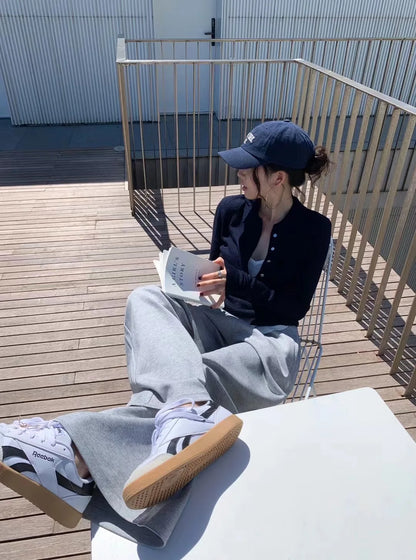 Tonngirls Korean Style Knit T Shirt Women Long Sleeve Skinny Streetwear Pullovers Fake Two Pieces Tops Fashion Autumn Winter Top