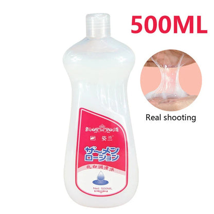 500ML Lubricant for Men Women Sex Toys Cream Sex Viscous Lube Water Based Oil Lubricating Anal Vaginal Adult Imitation Semen 18