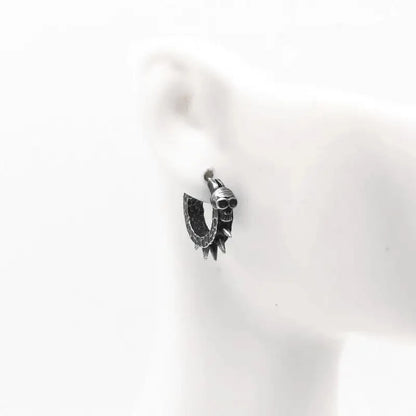 Gothic Black Skull Awl Earrings Statement Men Women Hip Hop Rock Jewelry Biker Party Accessories Hypoallergenic Earring Badiee Stylez