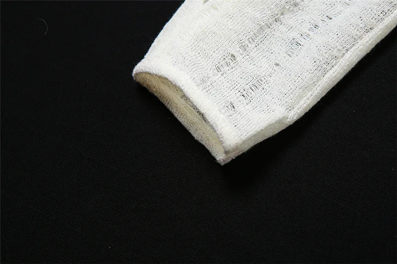 Goth Dark Open Shoulder Techwear Y2k Crop Cardigans Mall Gothic Hooded Sexy Women Crop Tops Punk Grunge Buckle Streetwear Shirts