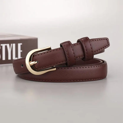 Belt female models super leather hundred with 2023 new belt ladies pin buckle fashion decoration jeans belt cowhide simple Badiee Stylez