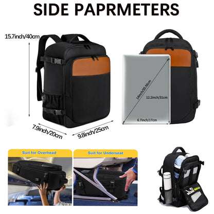 Geestock ryanair 40x25x20 Aircraft Backpack Multifunctional Travel Backpack CarryOn Cabin Luggage Waterproof 14" Laptop Backpack