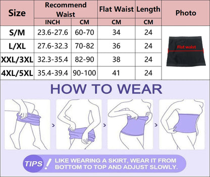 Women Waist Trainer Burst Sweat Corset Sauna Suit Slimming Belt Burning Fat Shaper Weight Loss Waist Training Belly Trimmer