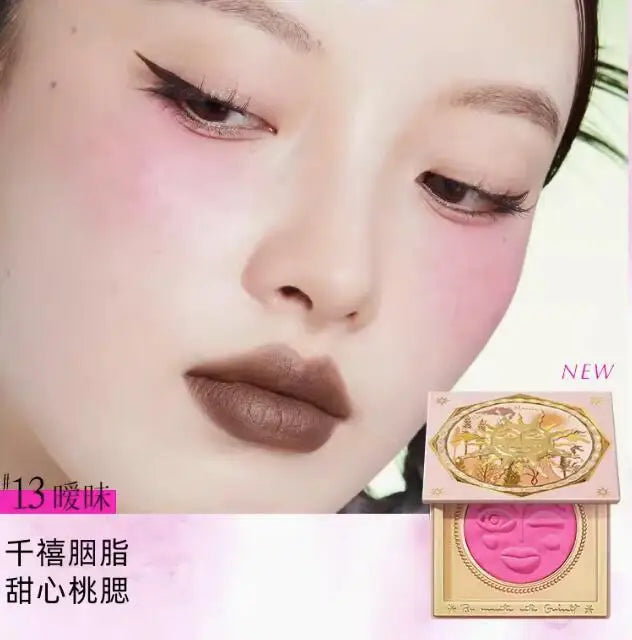 Girlcult Emotional Blush Highlighter Matte Fine Shimmer Blusher Face Cute Makeup Korean Cheek Pressed Powder 13