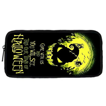 The Nightmare Before Christmas Child School Backpack with Lunch Bags ,Pencil Bags ,School Bags for Boys Girls Best Gift XHOO1-BD-079-A3