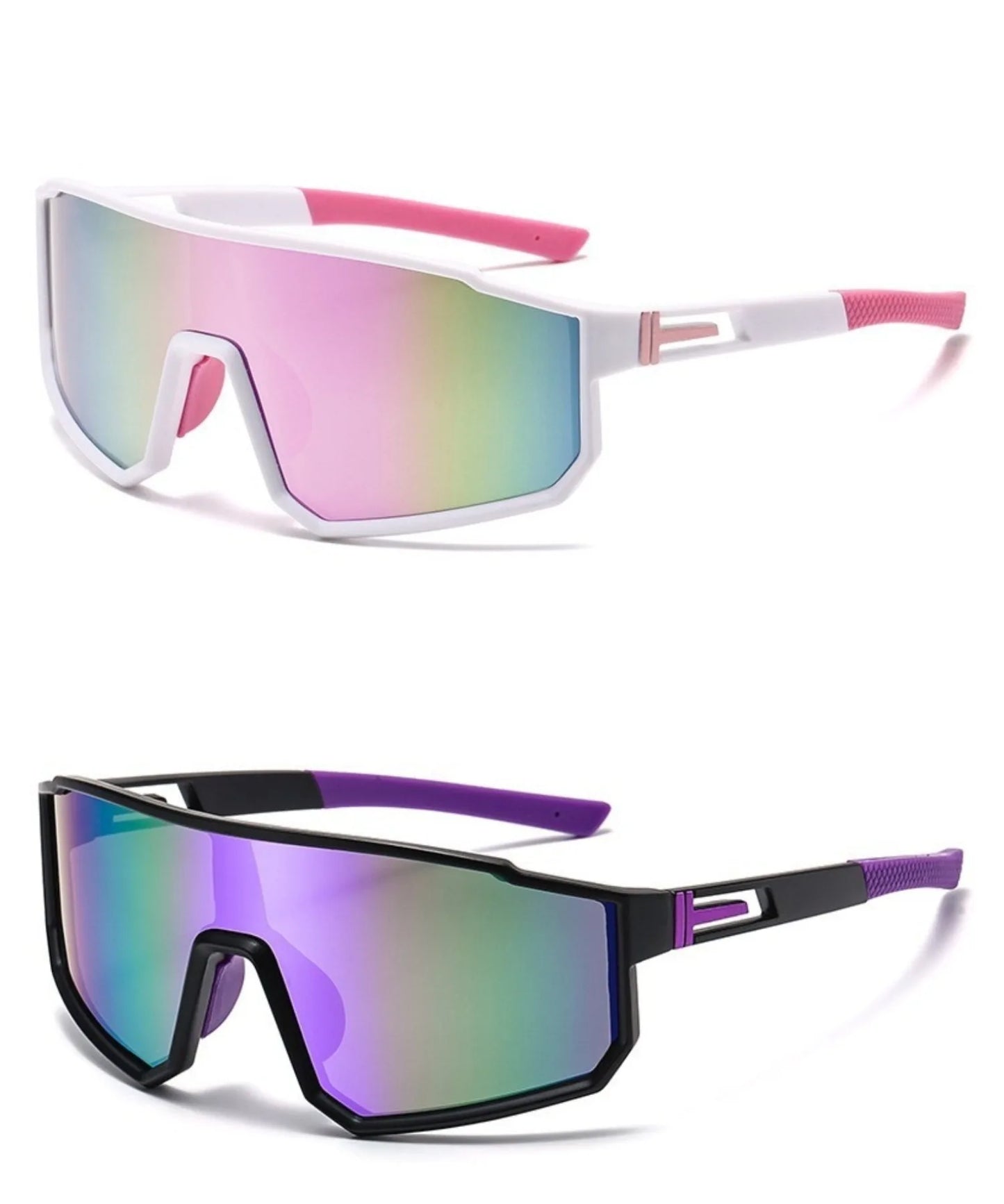 Cycling Glasses Outdoor Sports Casual Cycling Sunglasses for Men and Women UV400 2PCS PIP