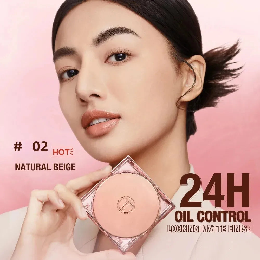 O.TWO.O Face Powder Oil-control 24 Hours Long Lasting Waterproof Matte Face Makeup Cosmetic Setting Compact Powder