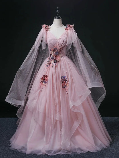 2025 New Women's Bean Paste Powder Mesh Long Evening Dress Fashion Glitter Bead Stickers Look Thin V-neck Back Strap Dress Badiee Stylez