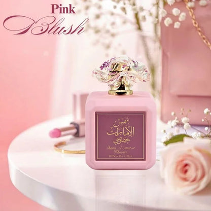 Ard Al Zaafaran Arabian Perfume Pink Blush Shams Al Emarat Khususi Blush Perfume for Women Eau De Parfum - 100 ML (3.4 OZ) - Badiee Stylez