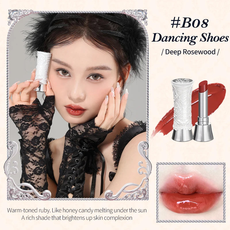 Flower Knows Swan Ballet Series Shine Lipstick B08 Dancing Shoes CHINA