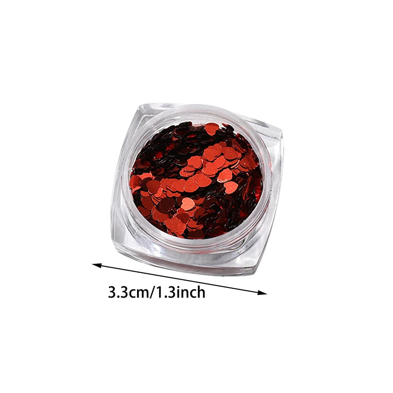 Holographic Laser Star Love Sequins Nail Glitter Gold Silver Sequin Mix Size Paillette DIY Design Nail Art Decorations Tool