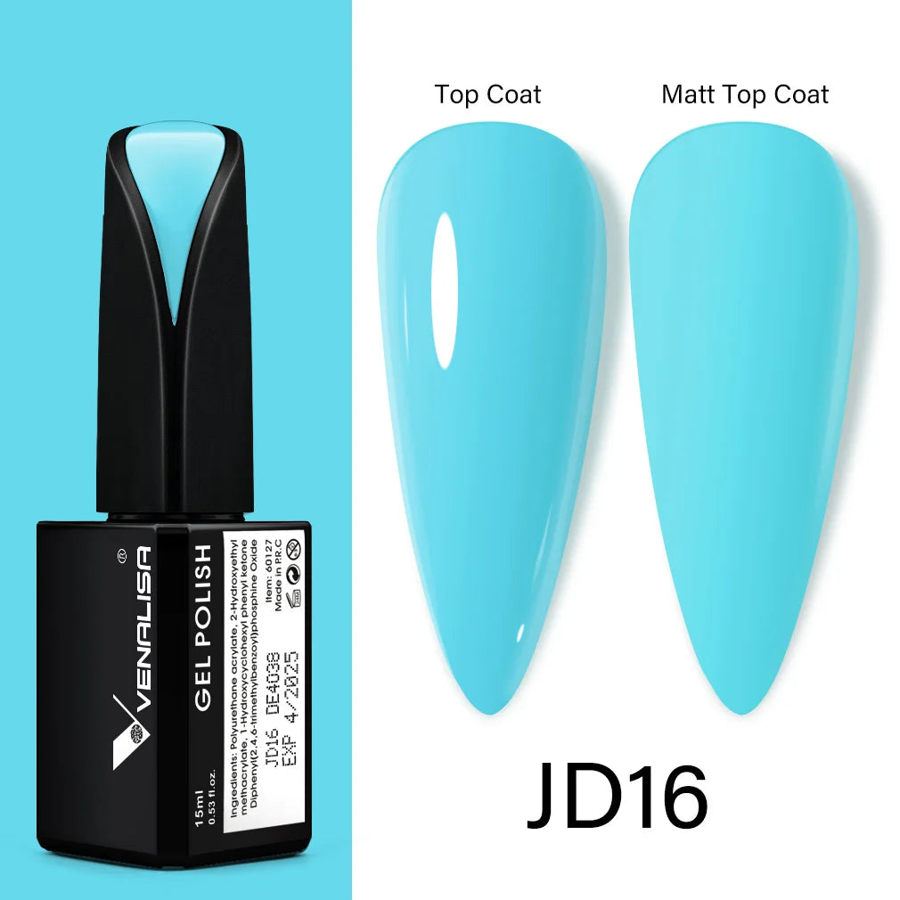 Venalisa 15ml Nail Prep Dehydrator Fast Dry Acid-Free Primer Bond Natural for Builder Jelly Gel Nail Gel Polish Color GelVarnish JD16