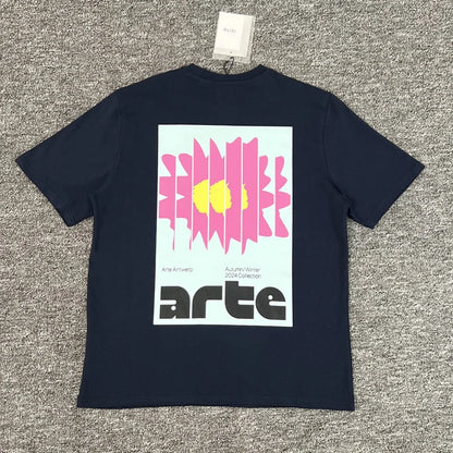 ARTE T-shirts Men Women Couples Streetwear High Quality Print Round Neck Short Sleeve Arte Top Tee One Day Shipped Out