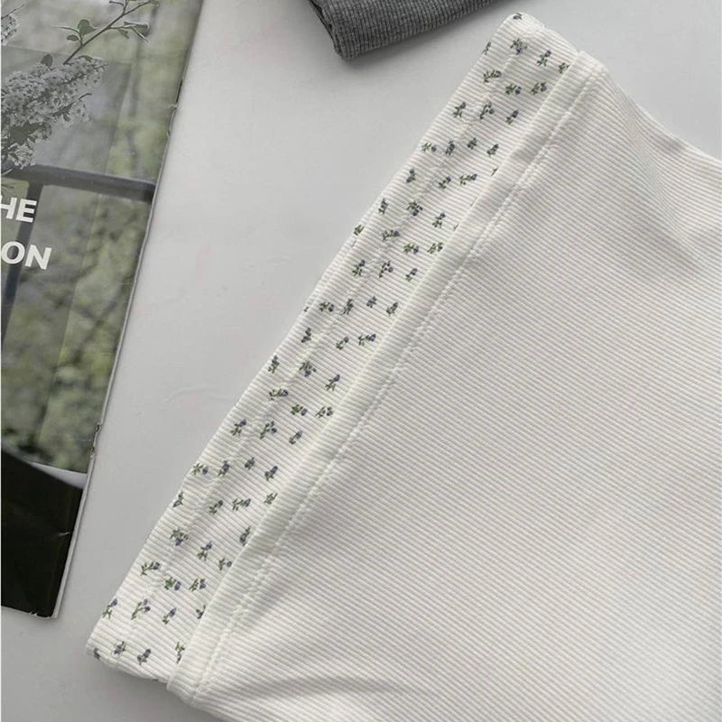 Women Sweet Patchwork Floral Printing Tank Tops With Bra Pad Sexy Off Shoulder Spaghetti Strapy Top Summer Worn Outside Camisole