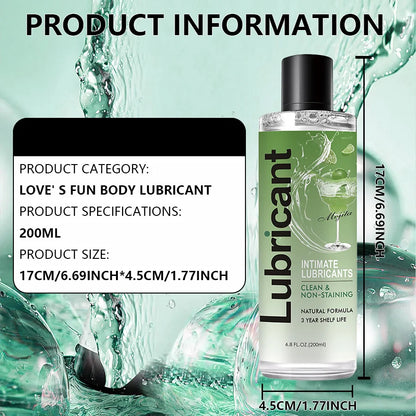 Intimate smooth Flavor Lubricant Pleasure Body Erotic Oil Lubricant Adult Sex Supplies flirting for couples 200ml