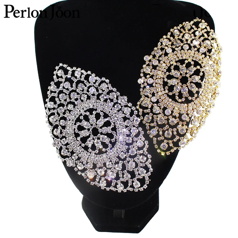 Crystal for Welding technology patch classic DIY gold silver wedding dress Rhinestone decoration accessories YHX061