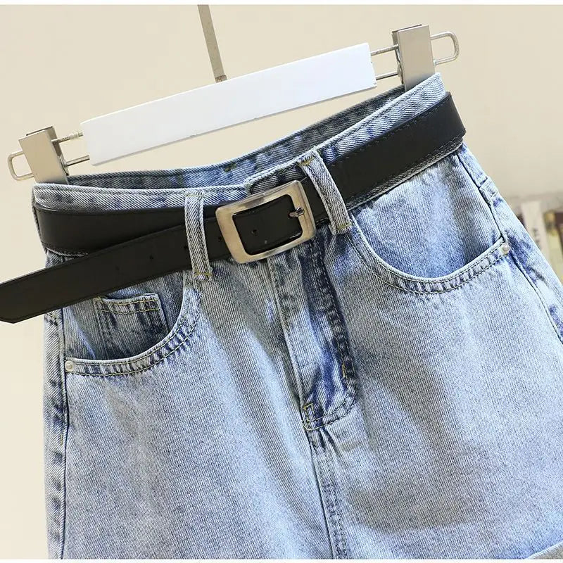 Women's Denim Shorts Summer 2024 New Loose Wide Leg Short Jeans Female Casual Clothes A-line Pants for Women