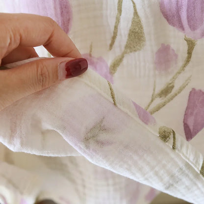 2025 Women's New Summer Pajama Set 100% Cotton Crepe Vest+Shorts Two Piece Loose Home Clothing Set Sleepwear Ladies