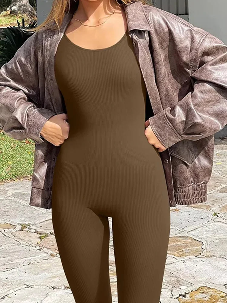 Women's Yoga Jumpsuit Seamless Sports Yoga Bodysuit Fashionable Fitness Sportwear Yoga Romper Badiee Stylez