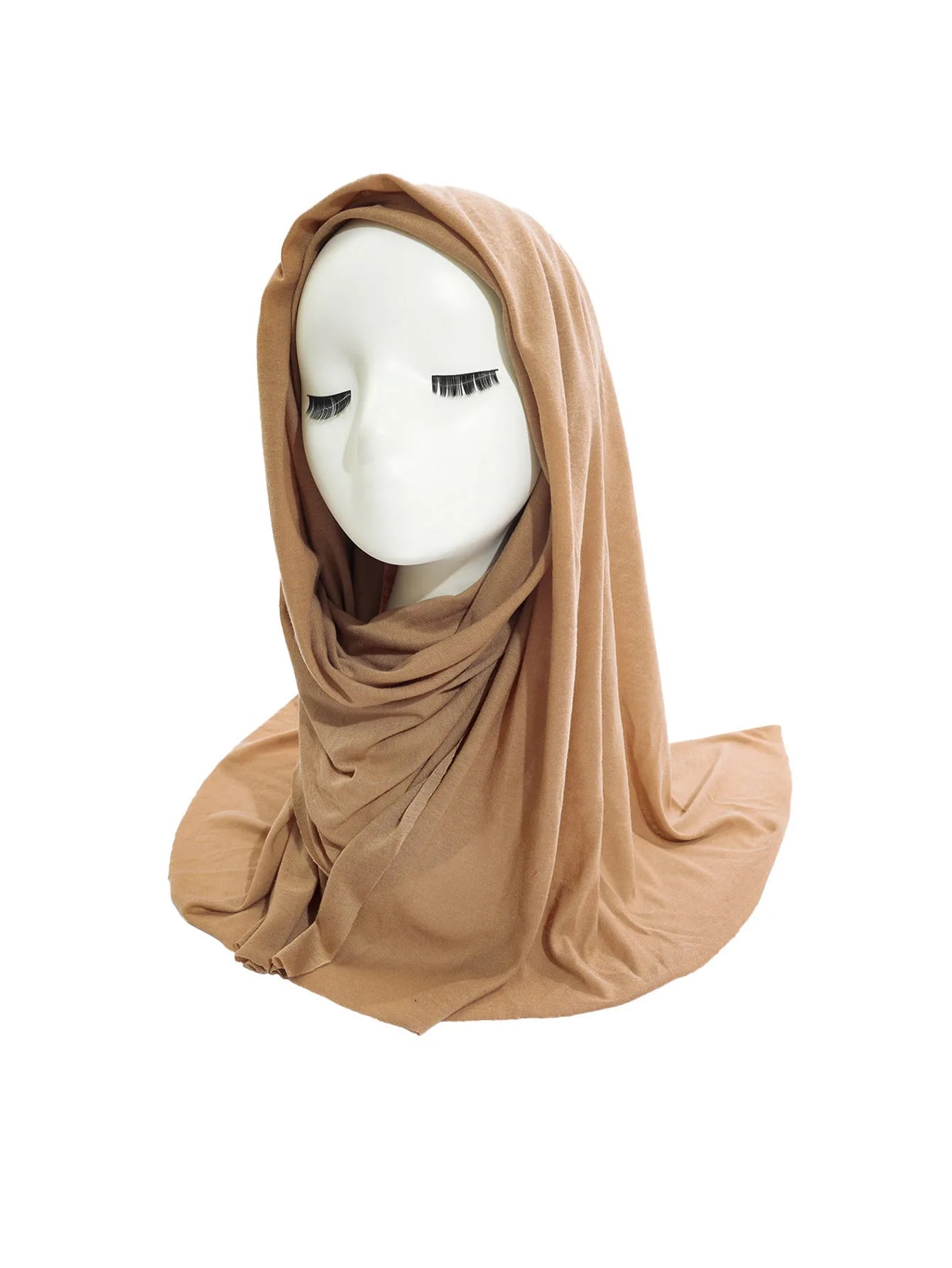 Hot selling stretch jersey turban african headband solid color super soft extra long breathable headband for women