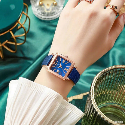 Women's Luxury Quartz Watch Roman Digital Dial Clock Women's Fashion Business Watch Casual Watch Jewelry