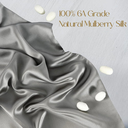 100% Natural Mulberry Silk Pillowcase with Hidden Zipper Double Sided Pure Silk Pillow Case Touch Soft &Cool Suitable for Summer Badiee Stylez