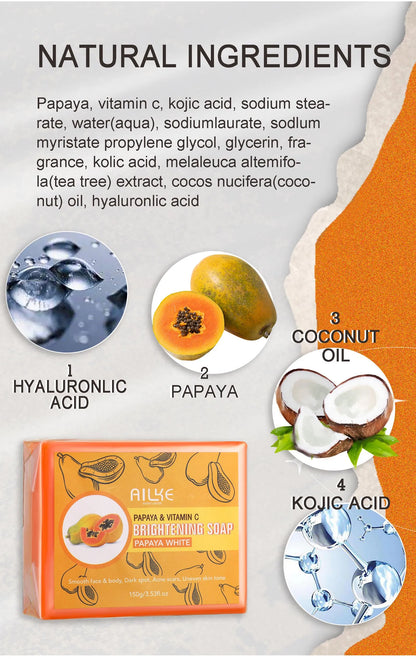 AILKE Multi Vitamin Whitening Body Lotion With Vitamins A,E,B3,B5, Increase Skin Radiance, Even Skin Tone, Moisturizer Cream