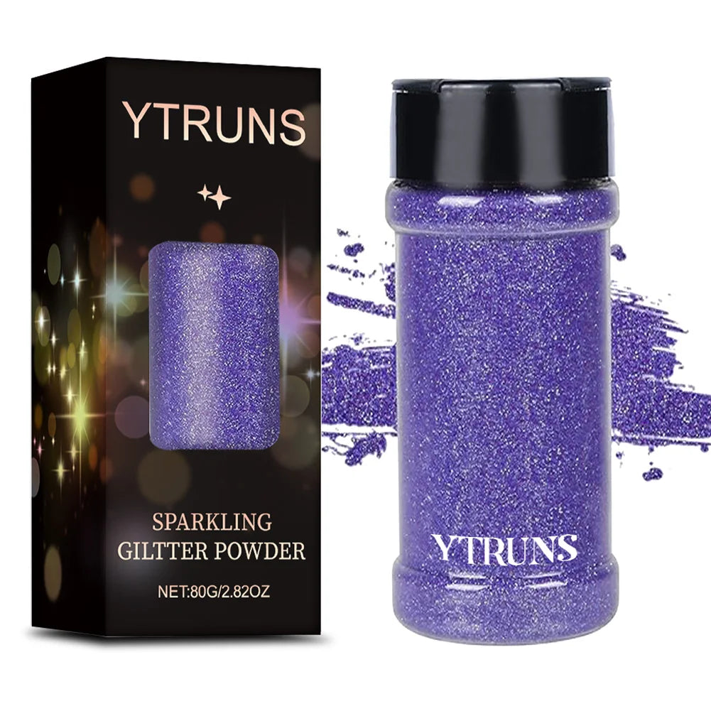 Laser Glitter Powder, 80g, 6 Colors, for Nail Art, Crafts, Candle Making, DIY Projects, Fine Glitter for Precise Designs 06