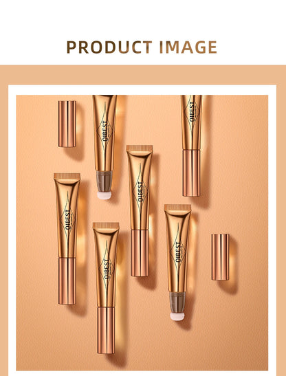 QIBEST Pink Peach Liquid Blush Velvet Matte Blusher Face Pigment Stick Lasting Natural Cream Cheek Tint Blush Makeup Maquillajea