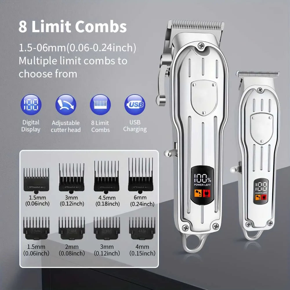 3 in1/1pc Hair Cutting Grooming Kit Professional Hair Clippers and Shaver Set Cordless Beard Trimming for Men