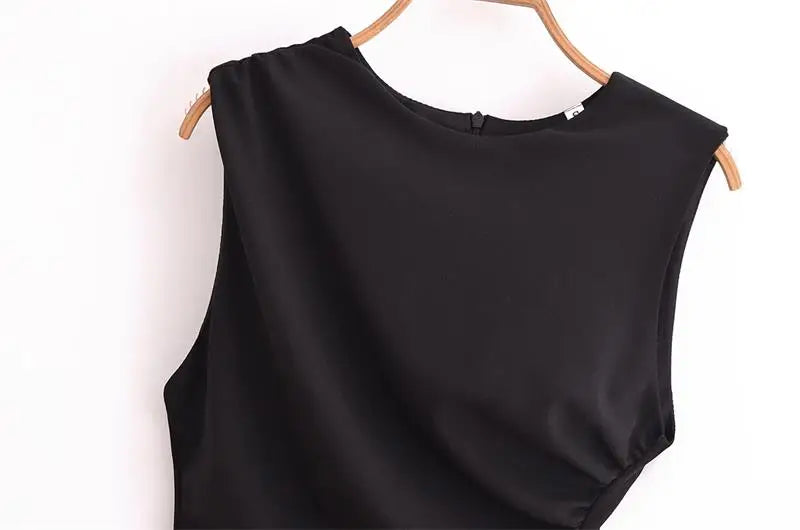 New Elegant Dresses Women's Summer 2025 New Fashion Tight Ruched Mini Party Women's Dress Street Youth Holiday Dress