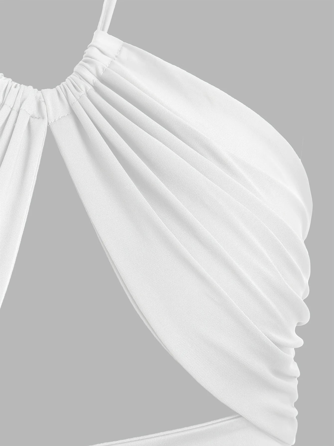 Europe and the United States solid color hanging neck small tube top hollowed out umbilical slim hot girl suspender vest