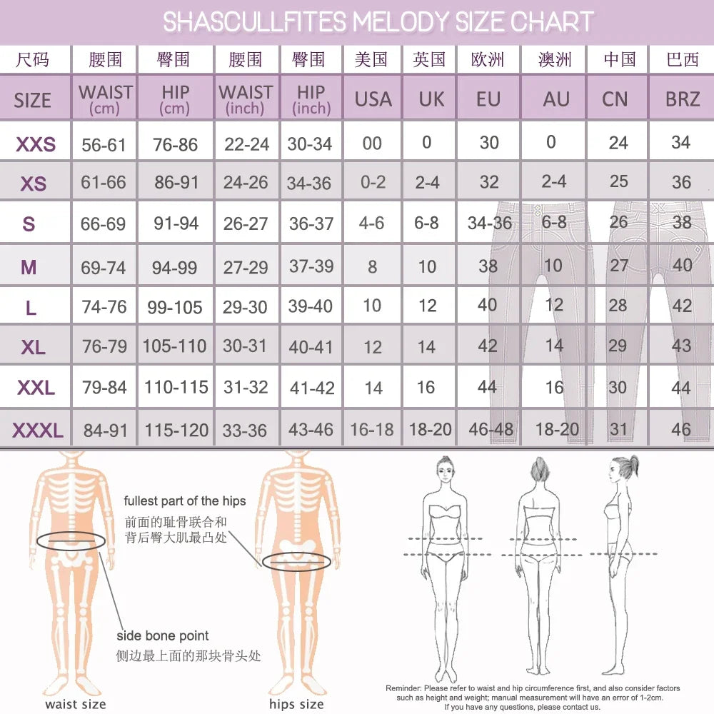 Shascullfites Women's Butt Lift Stretch Shapewear Jeans High Elasticity Vintage Colombian Tight Fit for Enhanced Curves Badiee Stylez