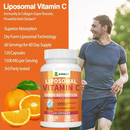Liposomal Vitamin C - High Absorption VIT C, Immune System & Collagen Booster, Antioxidant