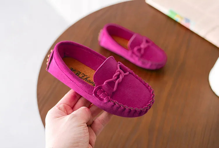 Children Loafers Shoes Boys Flat Sneakers Baby Kids Casual Shoes Toddler Girls Breathable Slip-on Shoes Soft Bottom Solid Color Badiee Stylez