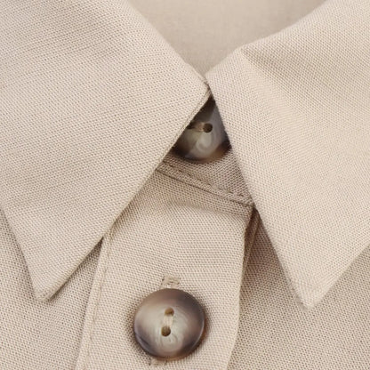 PB&ZA2025 Summer New Arrivals Women's Casual Fashion Simple Commuter Belt Sleeveless Lapel Mini Dress