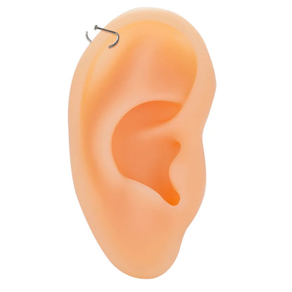 ASTM F136 Titanium PIERC D Shape Nose Ring Nostril Piercing Hoop Septum Rings Bar Pin Nose Lip Studs Body Jewelry Wholesale Badiee Stylez