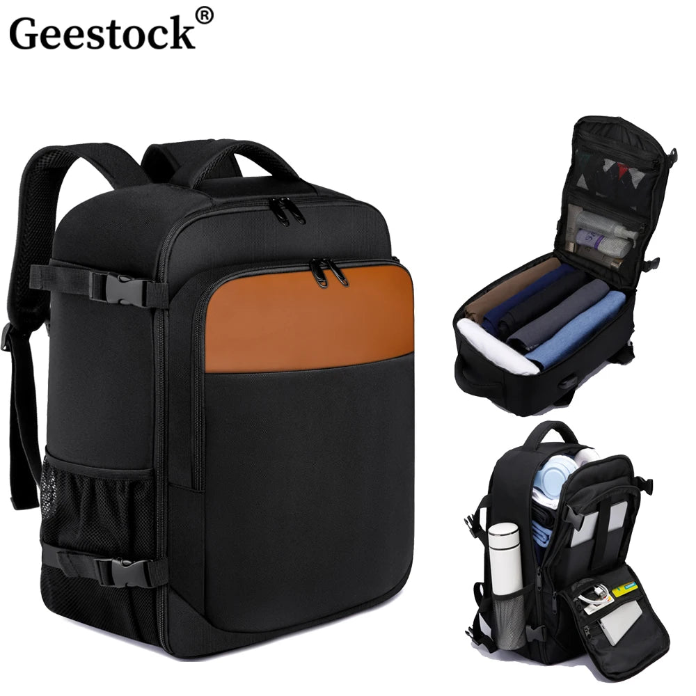 Geestock ryanair 40x25x20 Aircraft Backpack Multifunctional Travel Backpack CarryOn Cabin Luggage Waterproof 14" Laptop Backpack