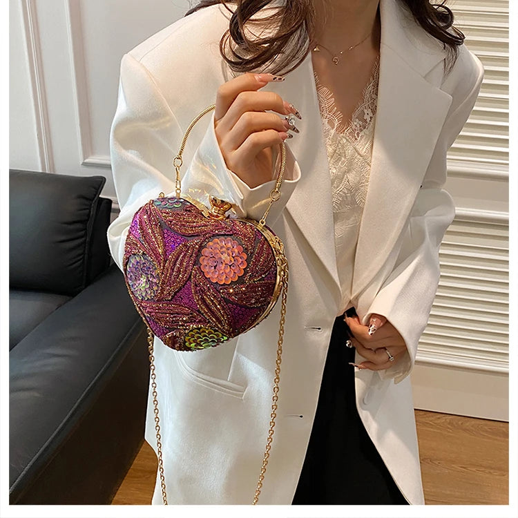 Luxury Gold Clutch Bags for Women 2025 Party Bags Evening Purse Designer Crossbody Bag New in Handbag Ladies hand bag sac femme