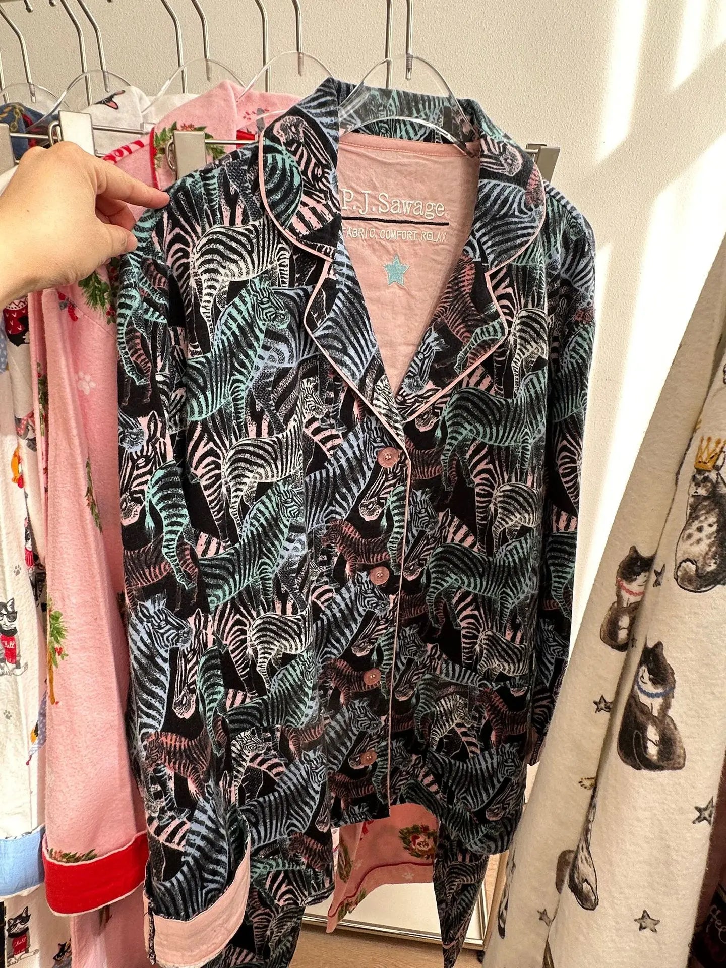 Women's Winter Pyjama Suit Print Long Sleeve Turn Down Collar Female Clothes 100% Cotton Single Breasted Sleepwear for Female