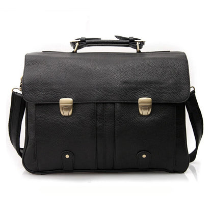 FANCODI Genuine Leather Briefcase men Business Bag Male Portfolio Attache Case Leather 15.6" Laptop Bag Office tote Handbag big
