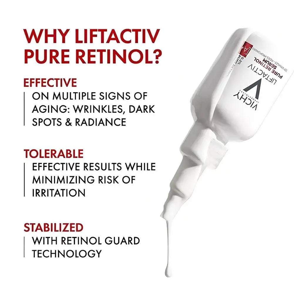 Vichy 16% VC Rejuvenating Serum Vitamin B3 Brightening Anti-Wrinkle Essence Instant Wrinkle Remover Retinol Serum Skin Care