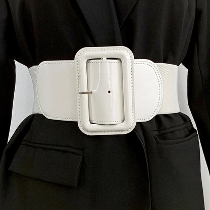 Plus Size Black Stretch Cummerbunds Female Wide Black Corset Belt Big Dress Red Waistband Designer Belts For Women White Badiee Stylez