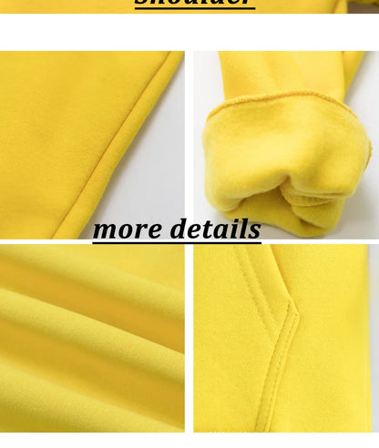 Colorful Facial Expressions Hoodie Women Happy Day Hoodies Warm Fleece Woman Hoody Fur-liner Pullover Casual Clothing