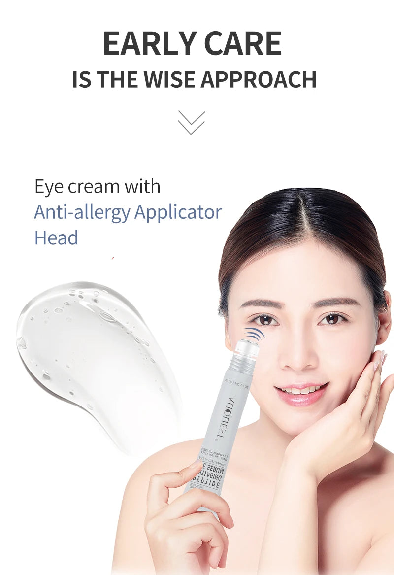 Peptide Eye Cream Dark Circles Eye Bags Remover Anti Wrinkle Firming Eye Cream Skin Care Products